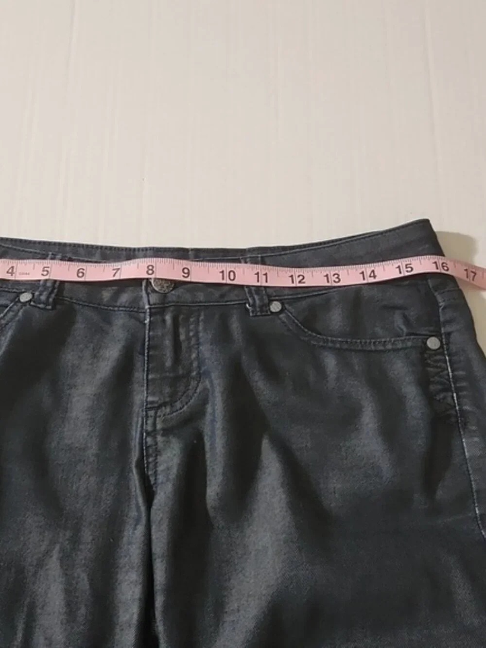 Prana Women SZ 2 Black Low Rise Straight Pocket Denim Jean Pants Hiking Outdoor